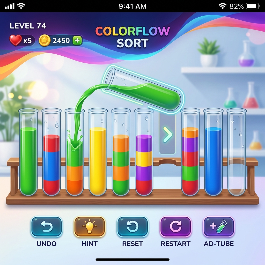 ColorFlow Sort Gameplay